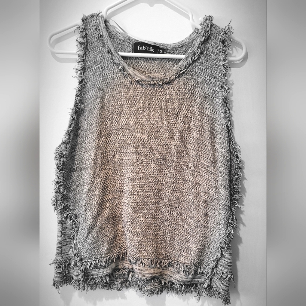 Fab'rik Sweater Vest Grey Medium